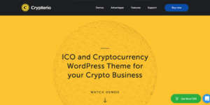 Crypterio - ICO and Cryptocurrency WordPress Theme